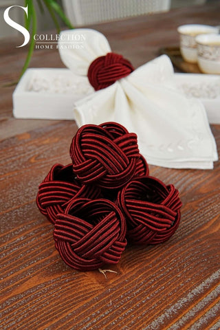 Exclusive Handmade Napkin Rings - Cherry Colour