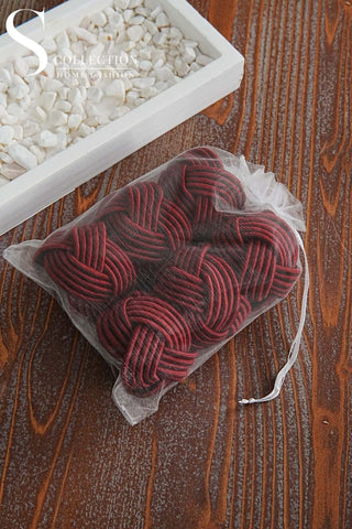 Exclusive Handmade Napkin Rings - Cherry Colour – S COLLECTION – image 3
