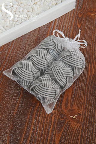 Exclusive Handmade Napkin Rings - Grey Colour