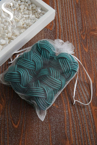 Exclusive Handmade Napkin Rings - Teal Green Colour – S COLLECTION – image 3
