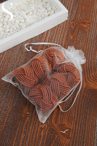 Exclusive Handmade Napkin Rings - Copper Colour